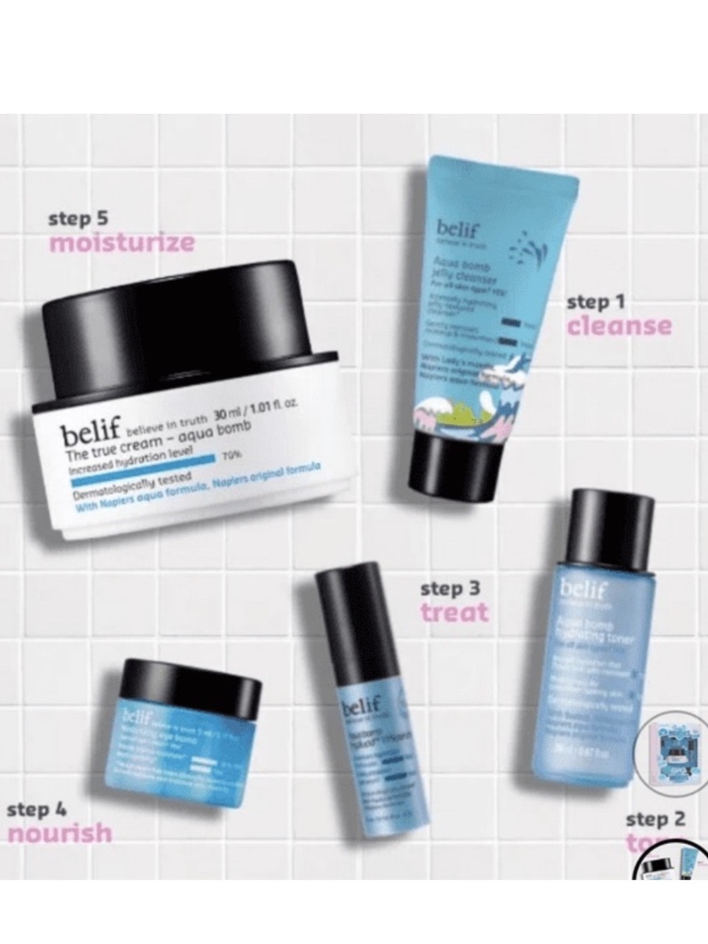 belif Hydration Heroes 5 pc Travel Gift Set NEW! - Picture 5 of 11